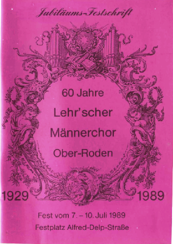 Festschrift 60 Jahre Lehr'swche Chöre